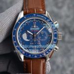 Copy Omega Speedmaster Professional Moonwatch Apollo 11 Blue Chronograph Watch